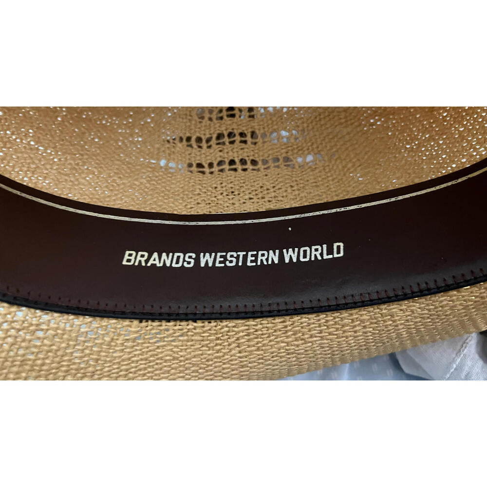 Vintage 1979  Resistol Stagecoach Straw Cowboy Hat 7 1/4 - Picture 7 of 10